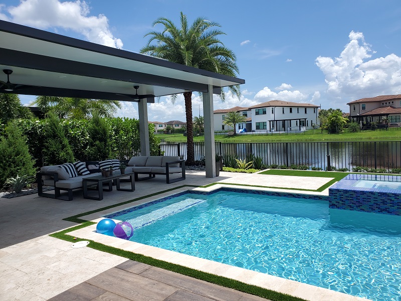 Aluminum patio roof